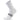 White sock with gray accents on a white background