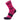 Pink and black sock on a white background