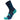 Navy and teal sock on a white background