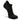Black ankle sock on a white background