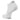 White ankle sock with brand logo on a white background