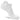White ankle sock on a white background