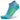 A pair of Ultralight No Show socks in blue and green color with ventilation panels and a seamless toe design.