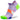 A Balega UltraGlide no-show running sock in purple and green colors with a seamless design and a tab at the heel.
