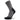 Gray and black sock on a white background