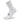 A pair of white Balega Hidden Comfort Mini Crew socks designed for running and walking, featuring a signature deep heel pocket and seamless construction.
