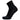 Black sock on a white background