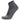 Gray ankle sock with brand logo on a white background
