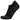Black athletic sock on a white background