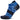 Blue and black athletic sock on a white background