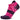 Pink and black athletic sock on a white background