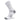 White sock with gray accents on a white background