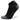 Black and gray ankle sock on a white background