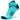 Light blue ankle sock with dark blue accents on a white background