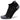 A pair of black Hidden Contour No Show socks designed for running and other activities, featuring a no-show heel and a high cushioning sole.