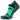 A pair of no-show socks with a seamless toe and extra deep heel pocket, with a pattern design and the brand name 'Balega' on the foot.