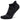A pair of no-show socks with a seamless toe and extra deep heel pocket, with a pattern design and the brand name 'Balega' on the foot.