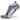 A pair of Ultralight No Show socks in white and gray color with ventilation panels and a seamless toe design.
