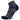 A pair of black and gray Balega Enduro high-performance socks designed for running, showing the side profile of the socks with visible cushioning and moisture management technology.