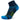 A pair of black and blue Balega Enduro high-performance socks designed for running, showing the side profile of the socks with visible cushioning and moisture management technology.