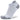 A pair of white and gray Hidden Contour No Show socks designed for running and other activities, featuring a no-show heel and a high cushioning sole.