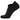 A black Balega Hidden Comfort no-show sock with cushioning and a mesh design.