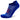 A blue Balega Hidden Comfort no-show sock with cushioning and a mesh design.