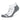 A pair of no-show socks with a seamless toe and extra deep heel pocket, with a pattern design and the brand name 'Balega' on the foot.
