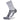 A pair of Ultralight Mini Crew socks in gray with patterned design, featuring a seamless toe and ventilation panels.