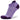 A pair of purple Hidden Contour No Show socks designed for running and other activities, featuring a no-show heel and a high cushioning sole.